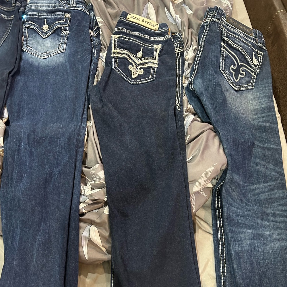 3 designer bootcut jeans 2 rock revival 1 miss me